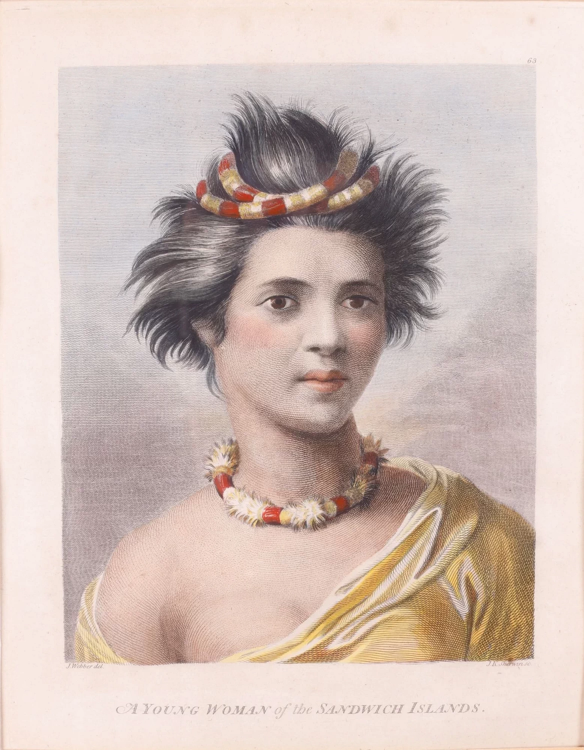 Una giovane donna delle isole Sandwich